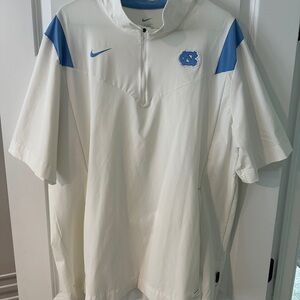 UNC Nike White and Blue Men's Coaches Sideline Jacket